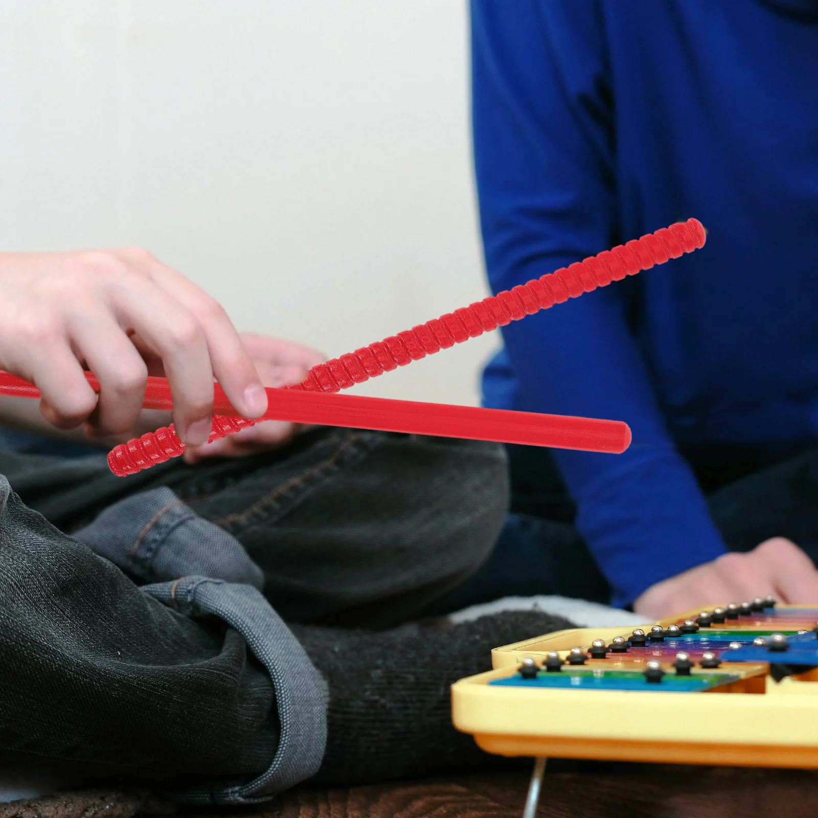 

2pcs Wooden Rhythm Sticks Kids Music Education Percussion Instrument Classroom Tool Toddler Musical Playthings Portable Beating