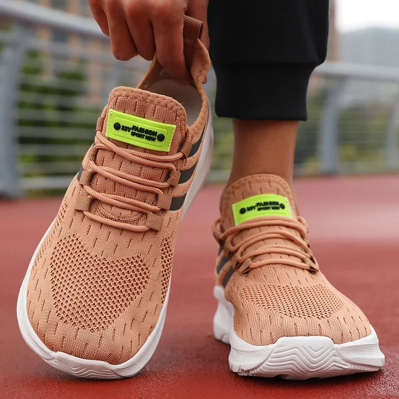Herren Freizeitschuhe Modische und Atmungsaktive Mesh-Flachschuhe 2026 Vulkanisierte Turnschuhe für Outdoor-Laufen und -Gehen – Detail 10