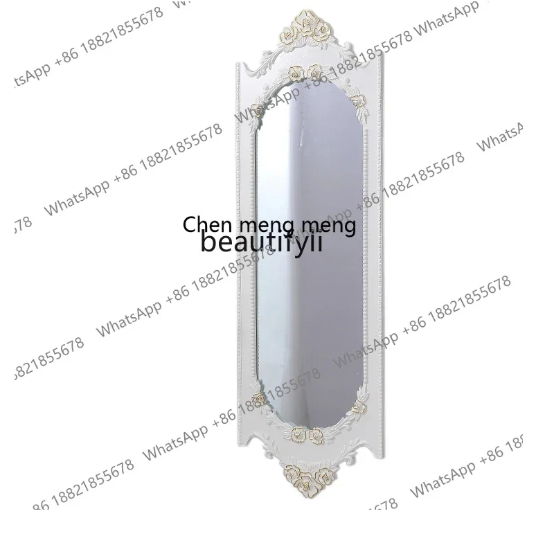European retro fitting mirror wall hanging full body mirror clothing store beauty shop dressing room home use