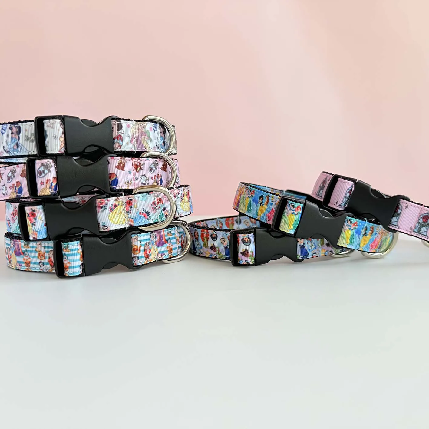 

Classical Princess Squard Dog Collar Adjustable Soft Pet Collar for Small Medium Large Breeds