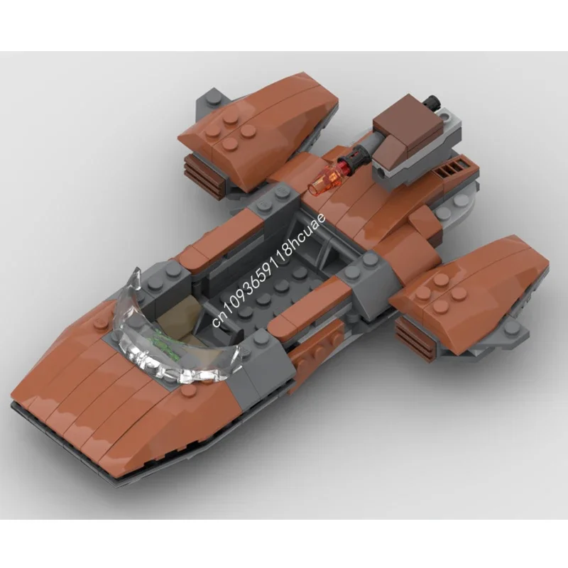 

160pcs MOC Orange Sorosuub Hover Speeder Star Battle Building Blocks Christmas Gift Creative Learning And Assembly Kit To Develo