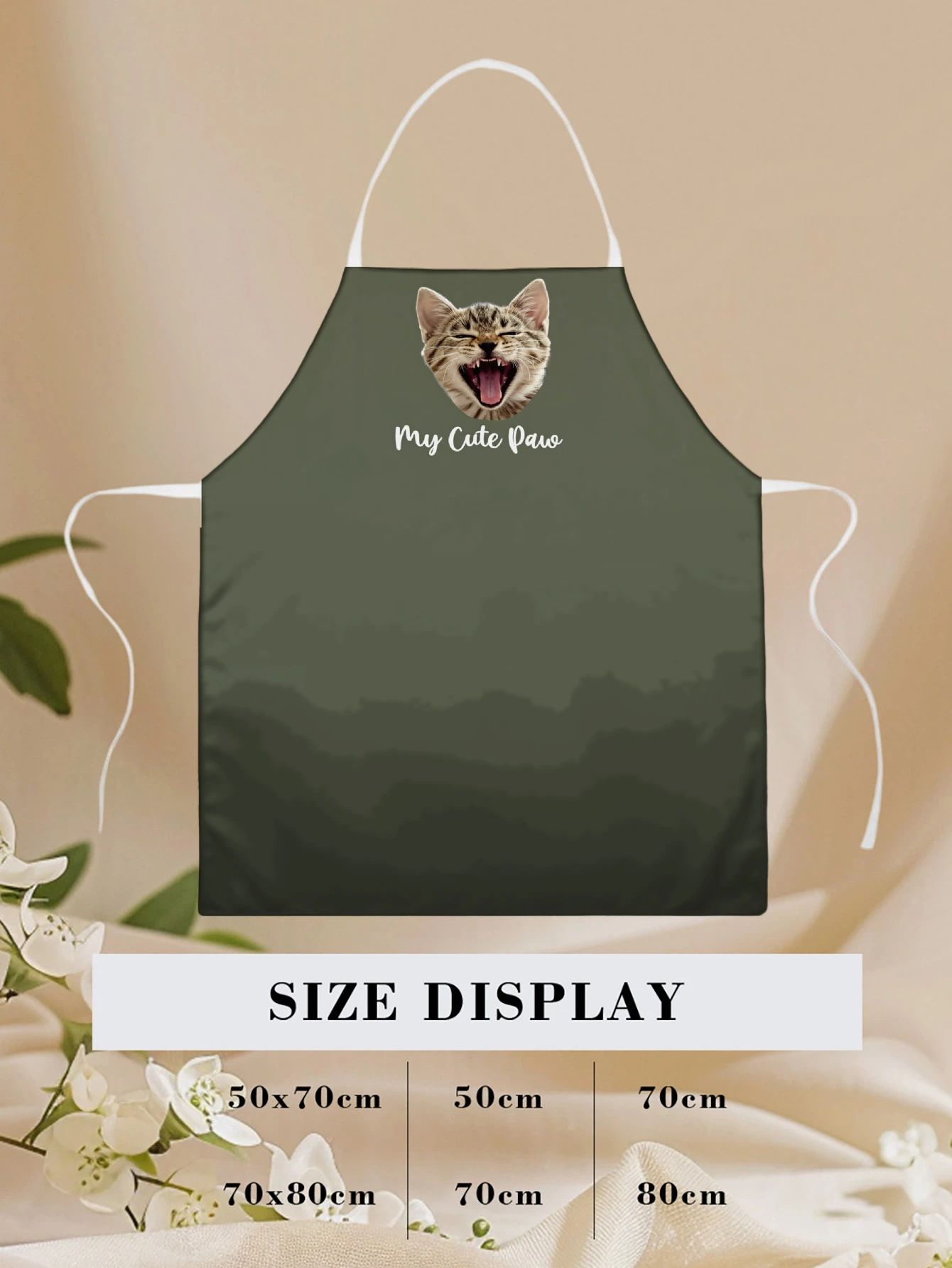 Customized apron Customized photo text Personalized cleaning tools Polyester waterproof creative gifts ﻿