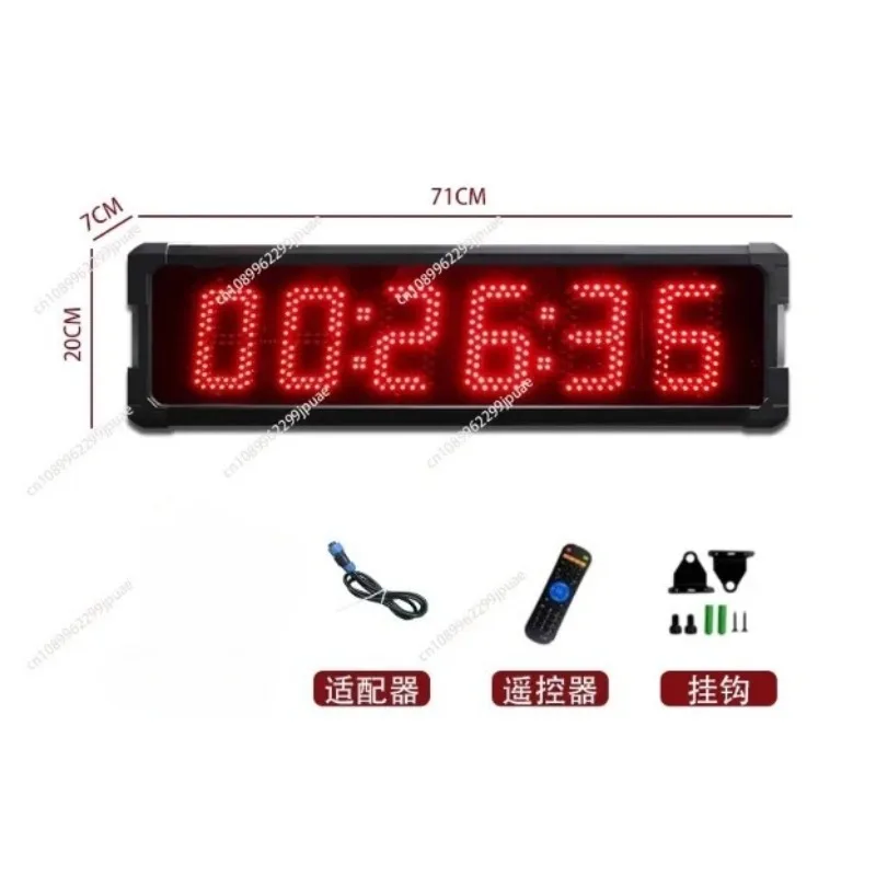 Large LED Digital Wall Clock Waterproof 5 Inch Countdown Timer Stopwatch Marathon Timing Alarm Time Display Clock