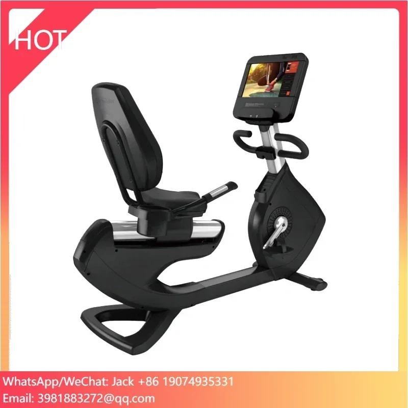 Commercial Gym Fitness Cardio Exercise Bicycle Magnetic Self Power Horizontal Recumbent Bike