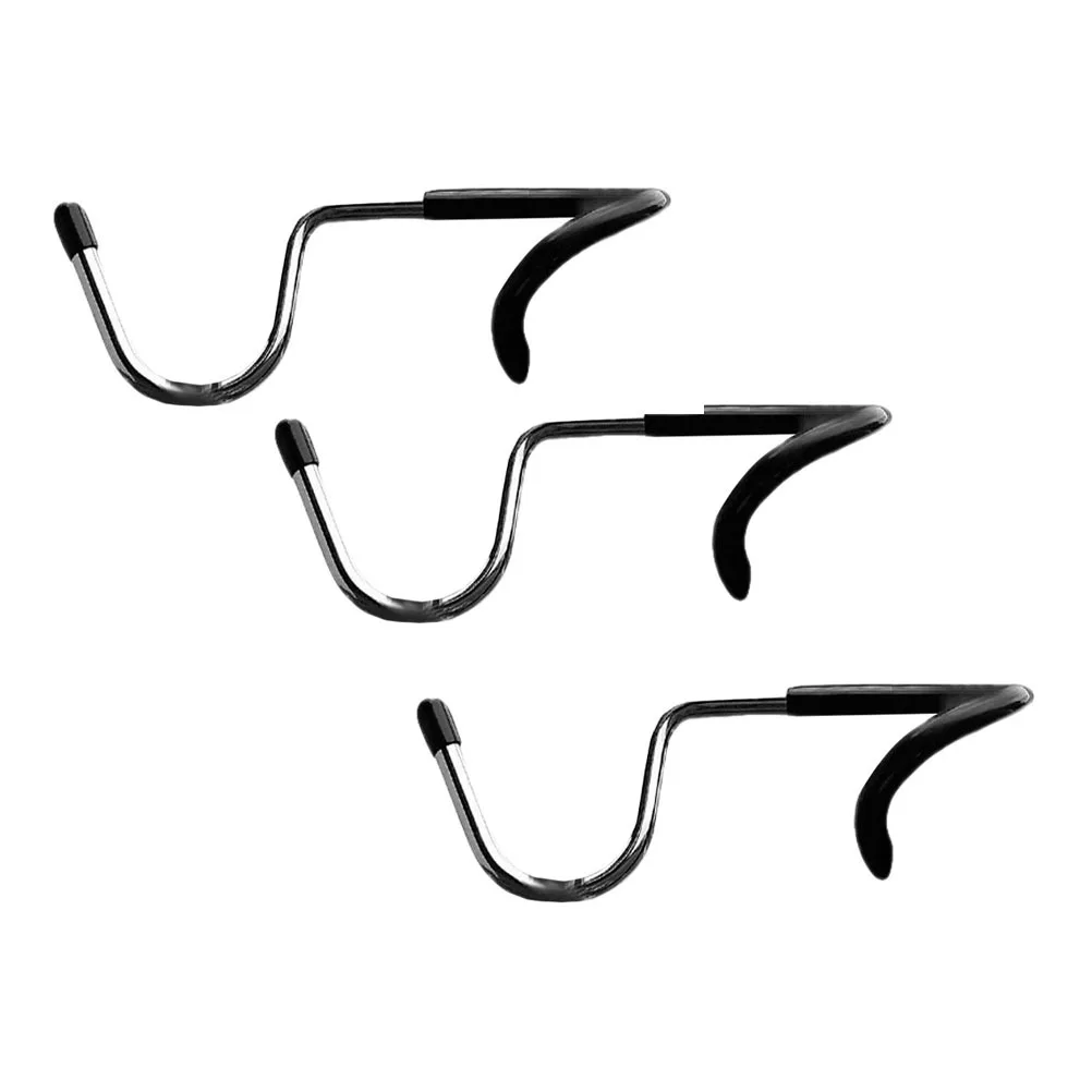 

3Pcs Steel Camping Light Hooks Rubber Sleeve Spiral Pole Lantern Hangers Outdoor Camping Accessories Lamp Pole Hooks