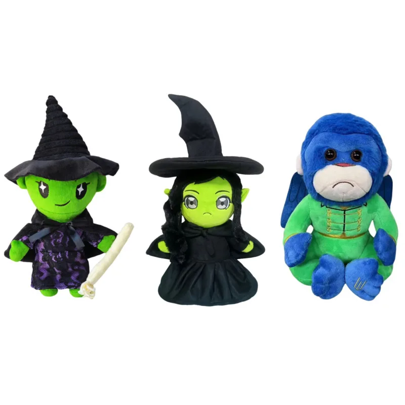 New  Wicked Movie Plush Toy Cartoon Purple Monkey Doll/Witch Doll Decoration Room Sofa Children's Birthday Collection Gift