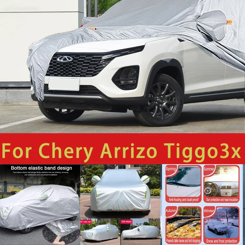 

For Chery ArrizoTiggo3x Outdoor Protection Full Car Covers Snow Cover Sunshade Waterproof Dustproof Exterior Car accessories