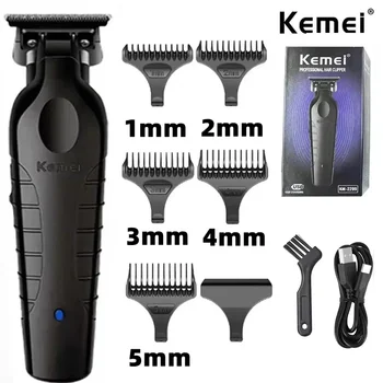 Kemei KM-2299 남성용 전문 전기 이발기, USB 충전식 이발기 