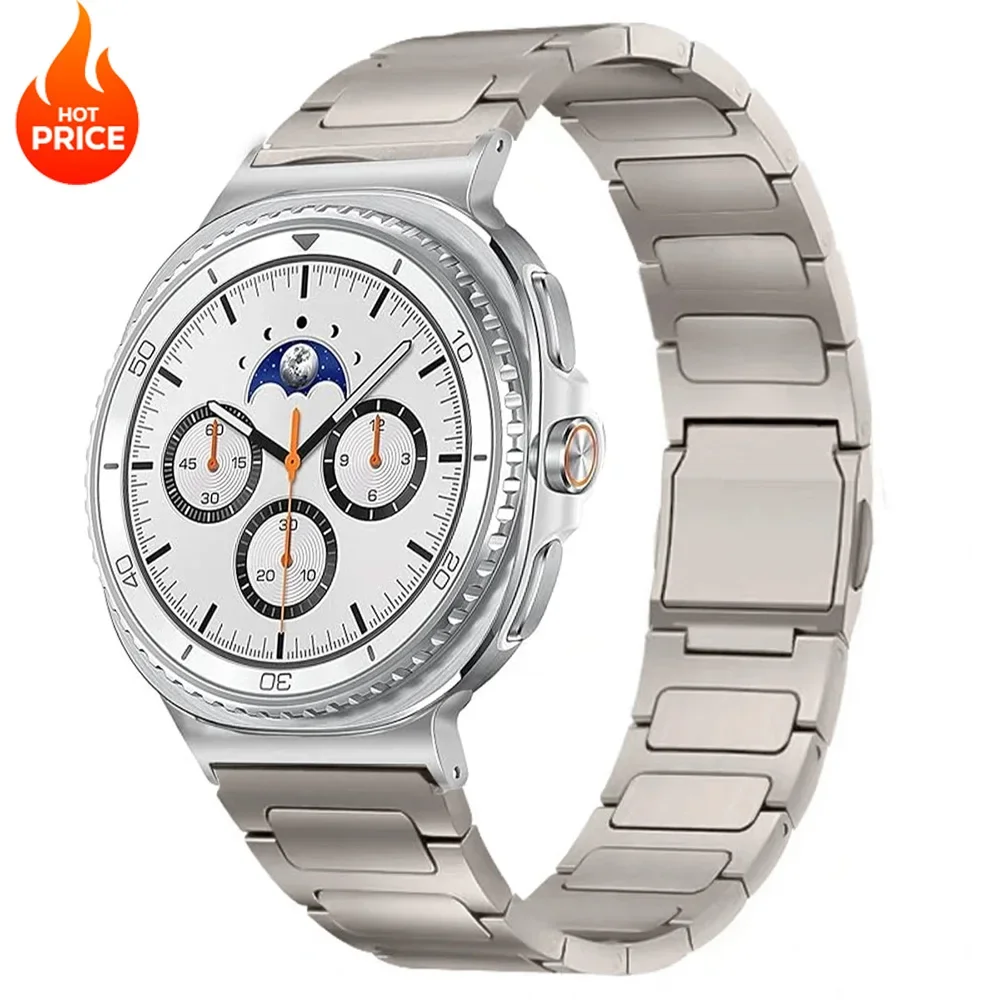 Pop Luxury Titanium Magnetic Strap For Samsung Galaxy Watch 8 40mm 44mm Ultra 47mm 2025 Bracelet For Galaxy Watch 8Classic 46mm