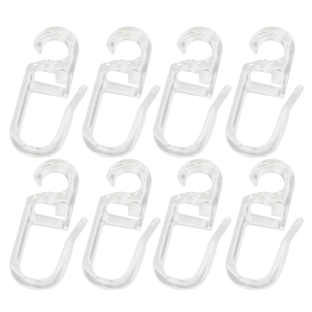 50 Pcs Curtain Hooks Universal Bed Special up Decorative Easy to Install Bathroom Accessories