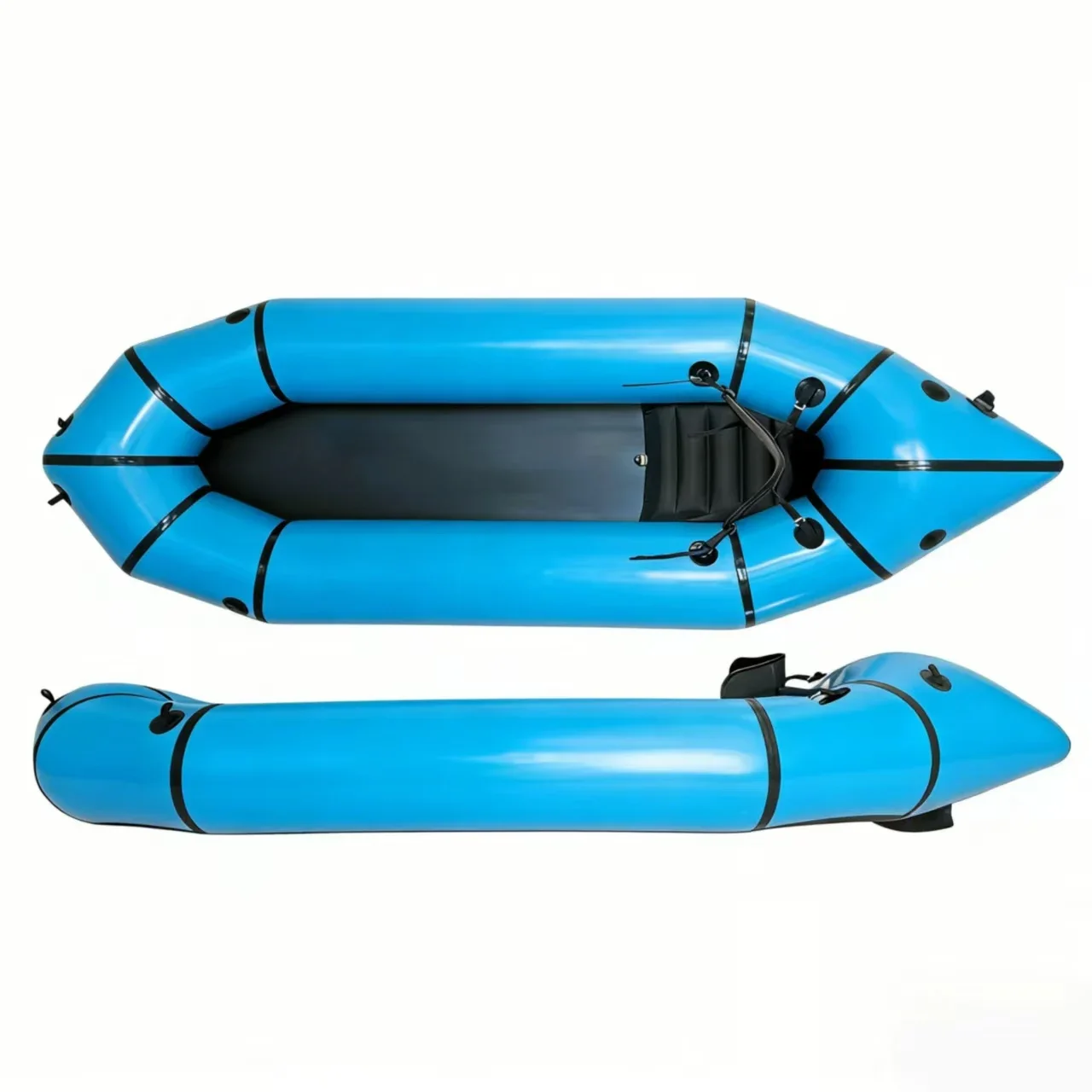 Cheap Ultralight 210D TPU Inflatable Calm Water Packraft for Adventure 3