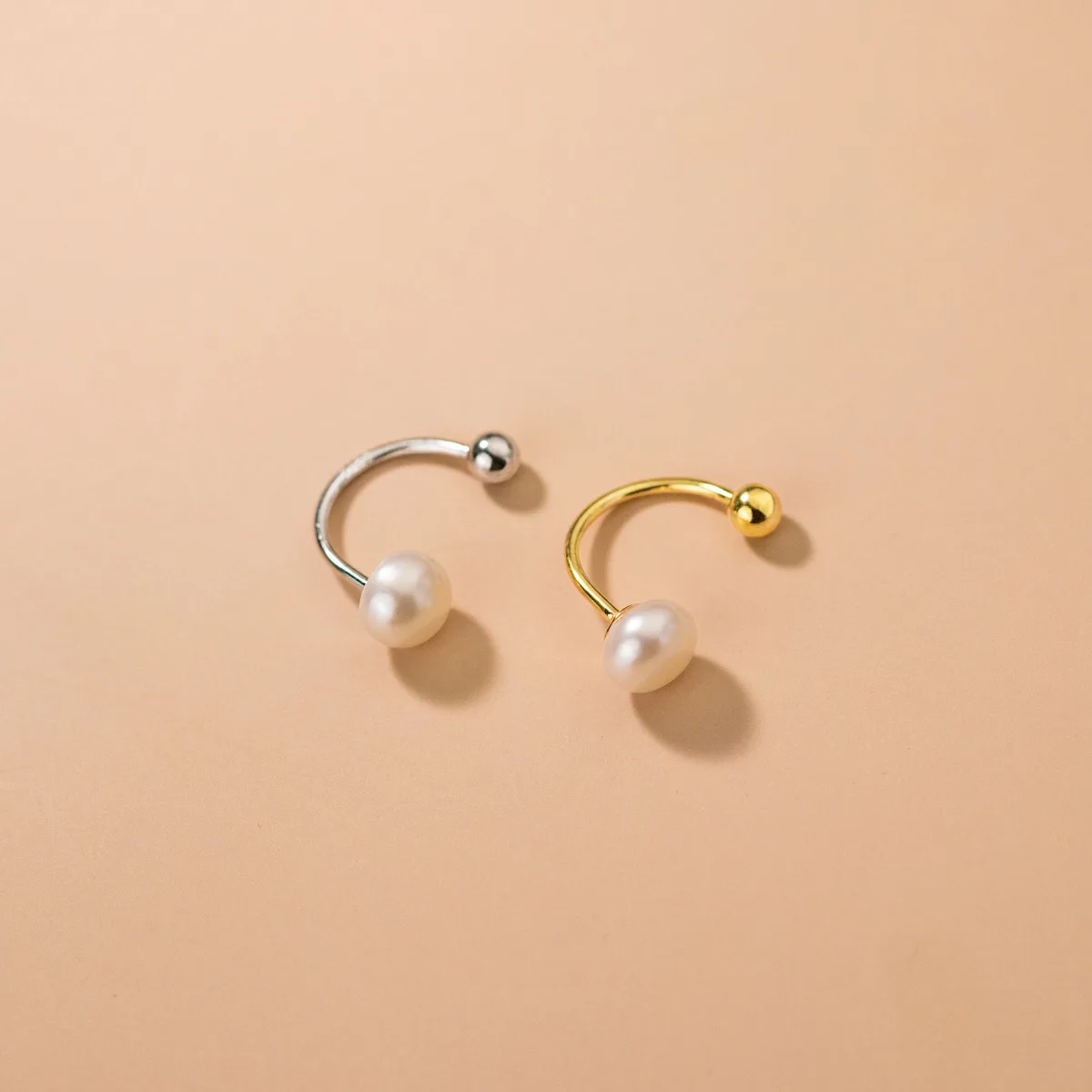 フックイヤリング,925スターリングシルバー925のイヤリング,女性と女の子のための小さなシルバー,学生のためのビーズ