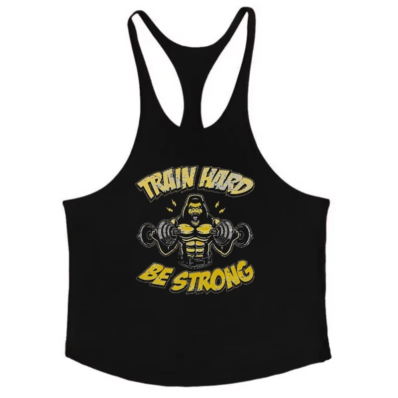 

Хлопковые спортивные майки для мужчин — майка для бодибилдинга без рукавов, жилет-стрингер для фитнеса с дышащей тканью для тренировок
