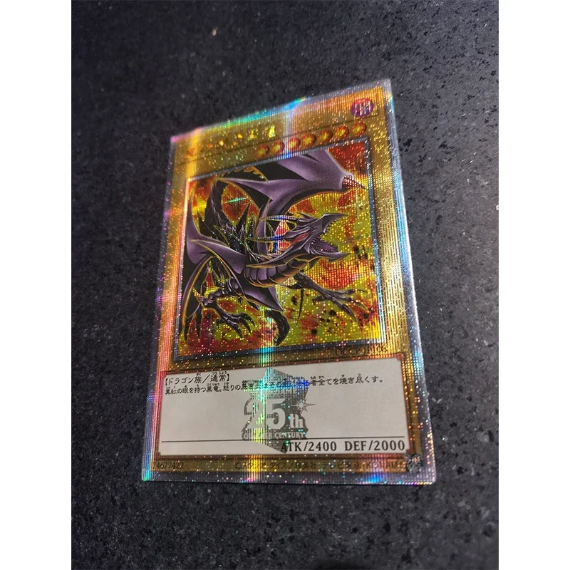 Yu-Gi-Oh! Mago escuro menina olhos vermelhos alternativa dragão preto diy caseiro xtreme brinquedos natal aniversário presente coleção cartão