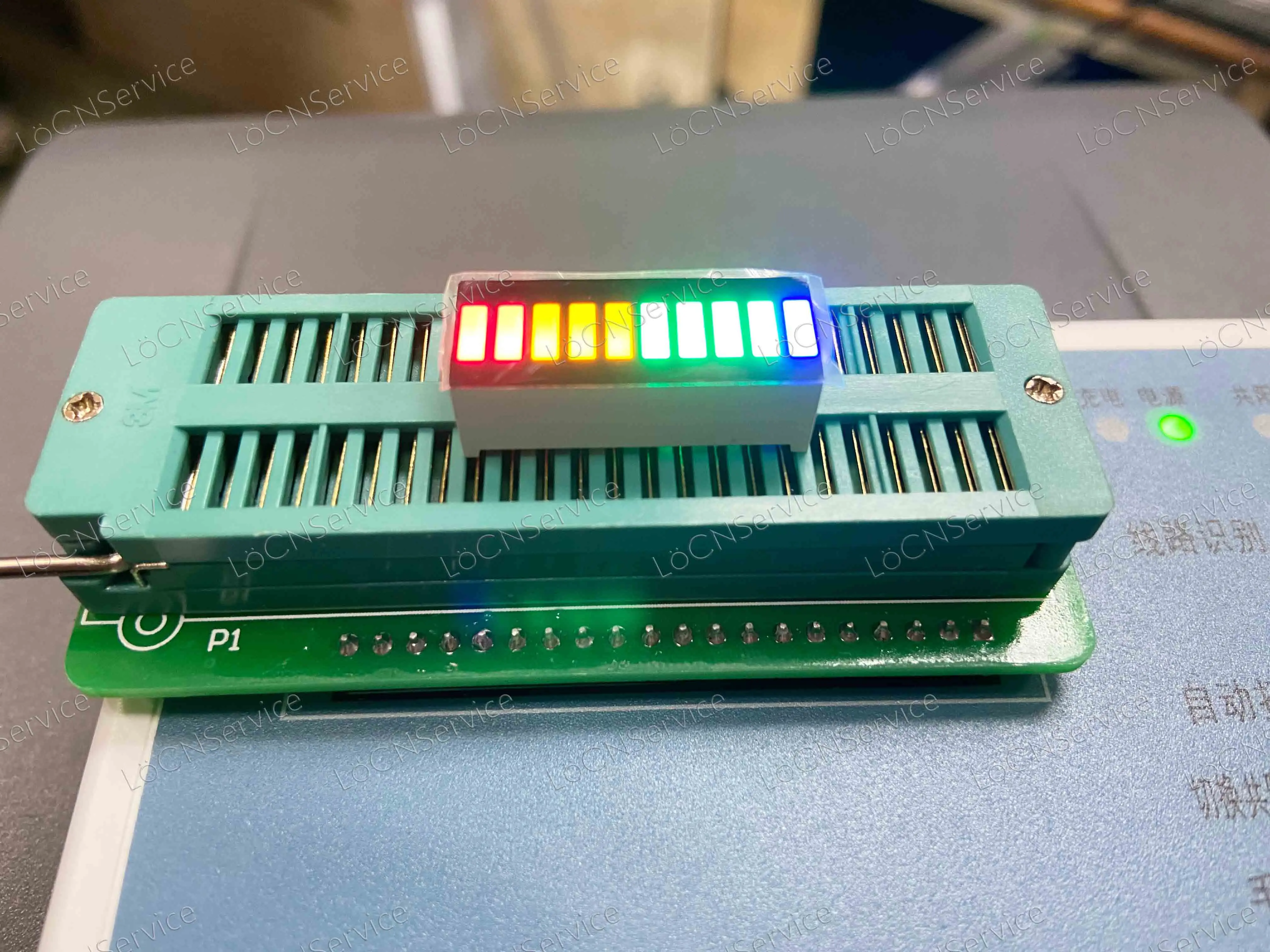 LED Display Module 10 segment Bar graph Display light 1 BLUE 4 GREEN 3 YELLOW 2 RED Bargraph 4 color strip battery 30pcs