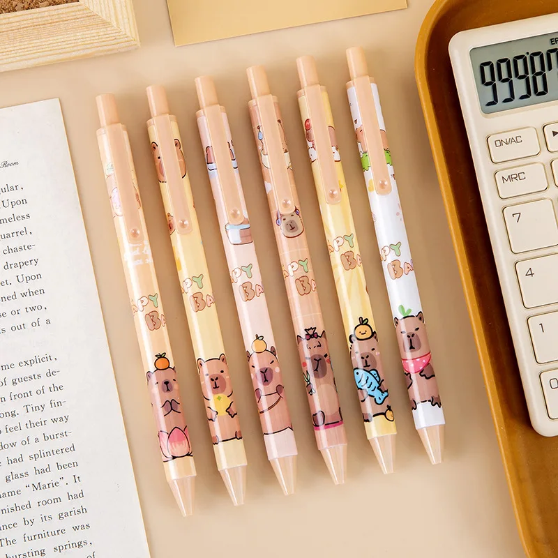 Wholesale Creative Kapibara Cute Buddhist Capybara Press Neutral Pen, Student Prizes Rewards Gifts