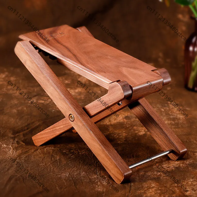 Solid Wood Adjustable Classical Guitar Foot Rest Height Lifting Foot Stool Accessory