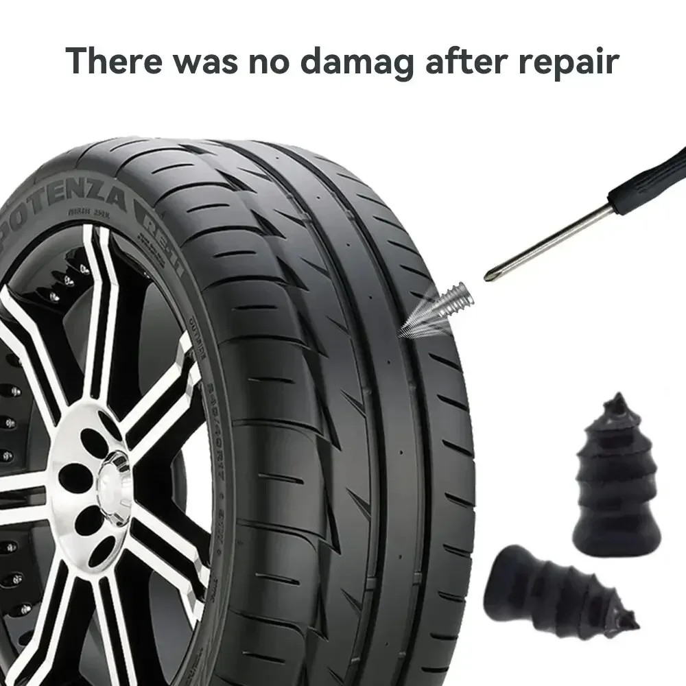 21-10-teiliges Vakuum-Reifenreparatur-Set mit Gummistiften, universelles Reifenschrauben- und Schlauchlos-Reparaturwerkzeug-Zubehör-Kit für Motorrad und LKW – Detail 3
