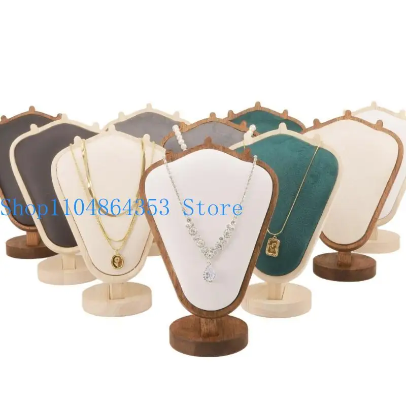 652F Изысканная прочная витрина для ювелирных изделий, маленькая подставка для ожерелья с регулируемым крючком для