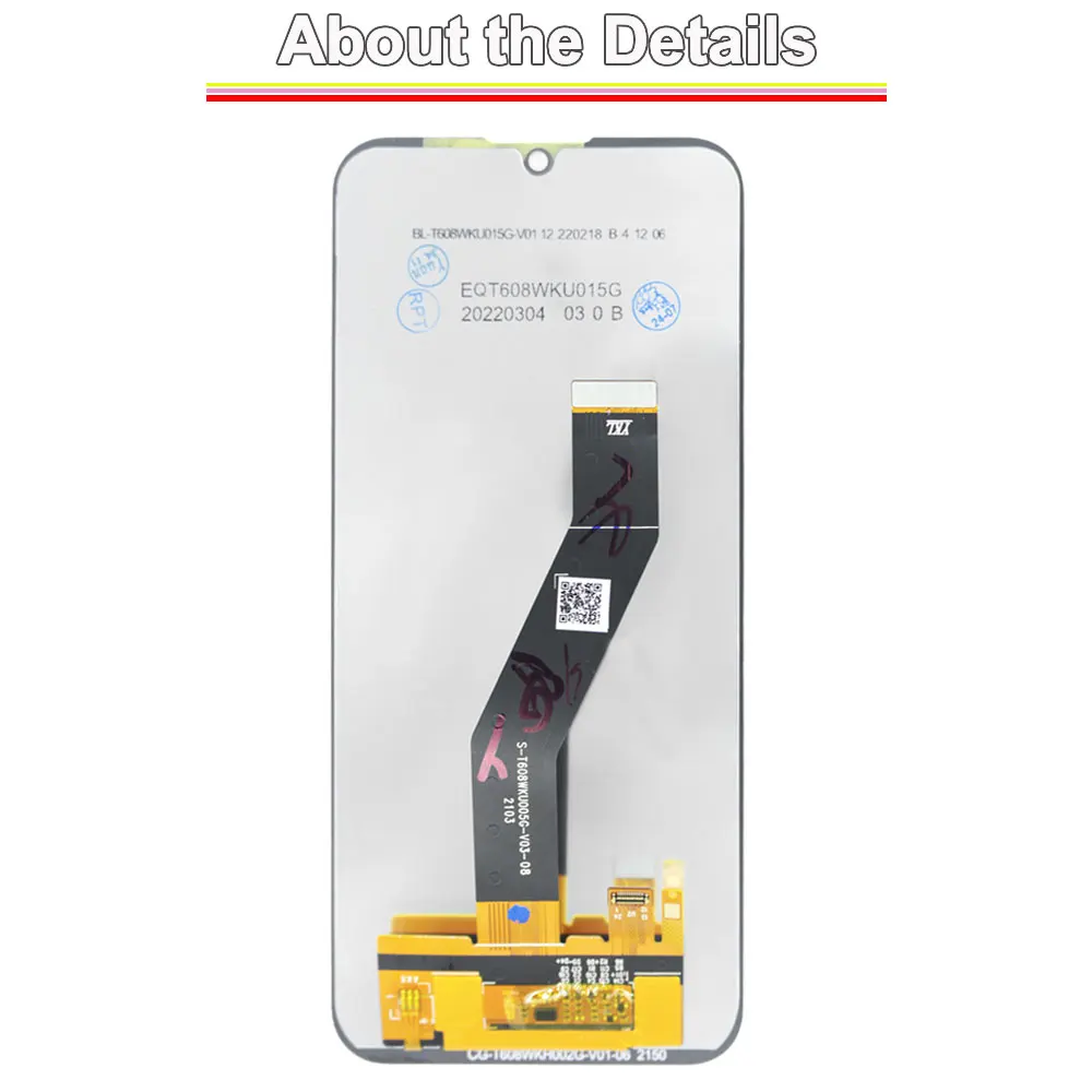 100% Tested LCD for Motorola E6i 2021 LCD Display Touch Screen Digiziter for Moto E6i XT2053-5 Phone LCD Replacement With Frame