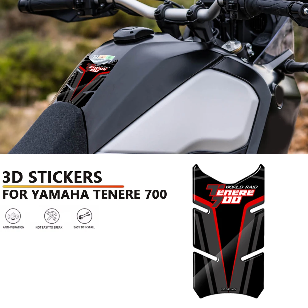 FOR YAMAHA Tenere 700 Motorcycle Accessories Stickers Tank Pad Protection Cases Emblem Decorative Decal 2019 2020 2021