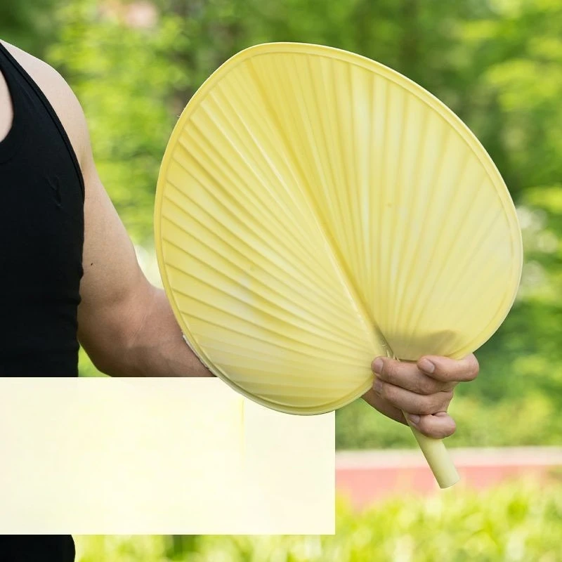 Hand-cranked Large Fan New Thickened and Enlarged Shock-proof Summer Fan Household Accessories Old-fashioned Banana-shaped Fan