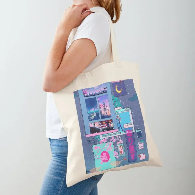 

SeerLight desktop night Tote Bag canvas tote shopper bags Canvas shoulder bag Canvas bag for women