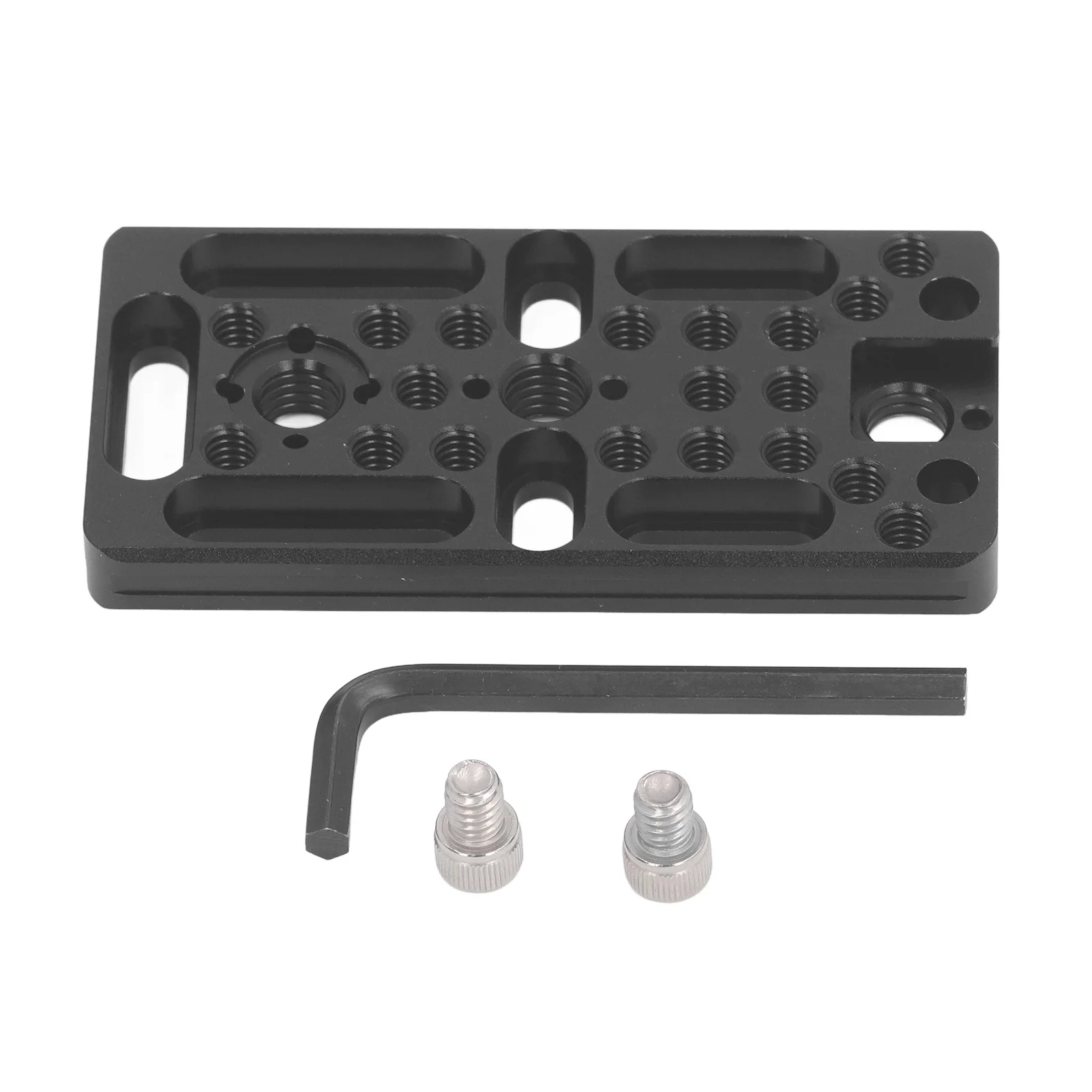 Camera Cheese Expansion Board Strong Load Bearing Camera Cheese Plate Aviation Grade Aluminum Alloy Cold Shoe Mount for Tripod