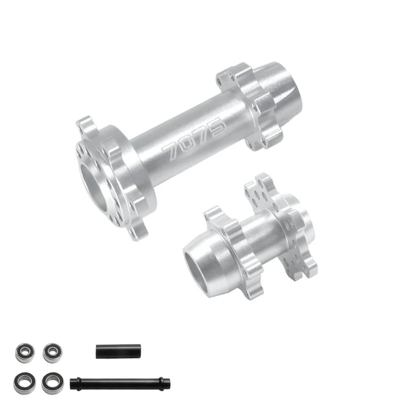 For LOSI 1/4 Promoto-MX Electric Motorcycle Aluminum Alloy 7075 Front And Rear Axles 262012 Silver Replacement