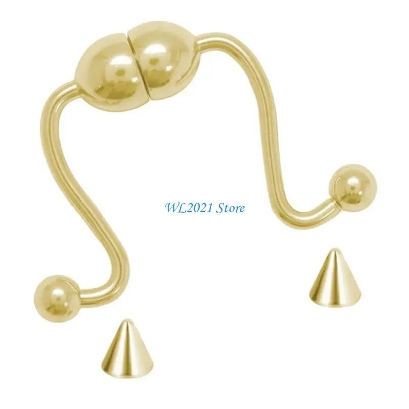 G5GC طوق الأنف المغناطيسي للحفلات التنكرية حلية مشبك الأنف المغناطيسي غير المثقوب