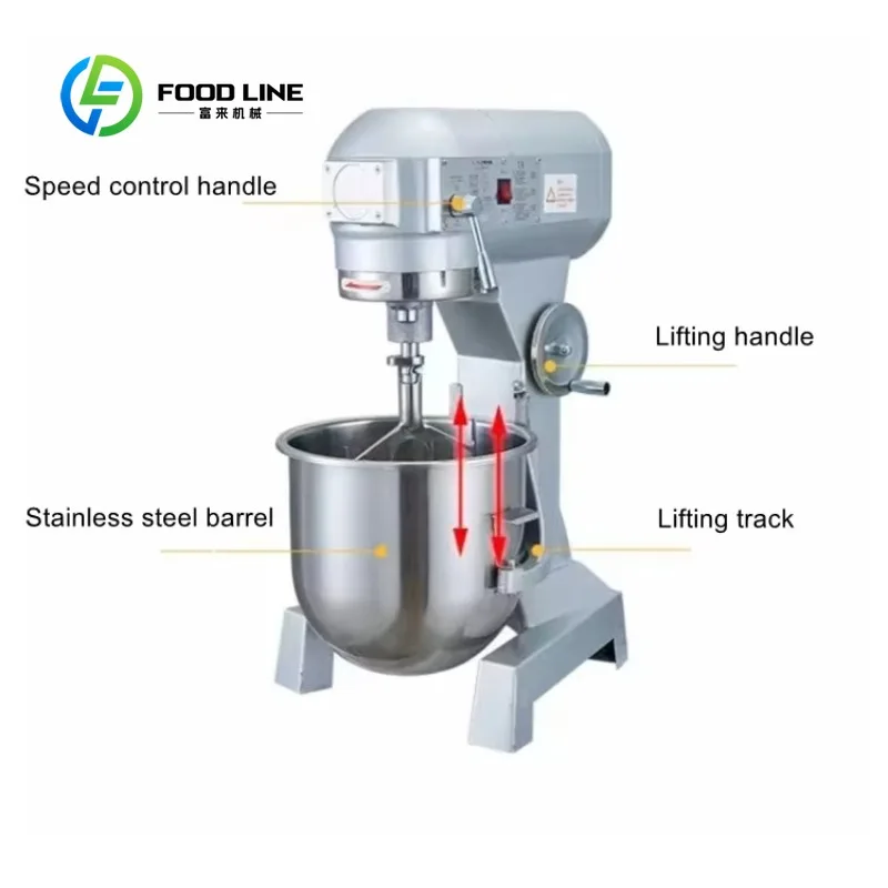 Customized size Commercial spiral planetary mixer/dough kneader for cake and bread dough