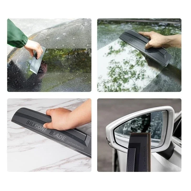 Non-Scratch Soft Silicone Handy Squeegee Car wrap tools Water Window Wiper Drying Blade Clean Scraping Film Scraper Accessories