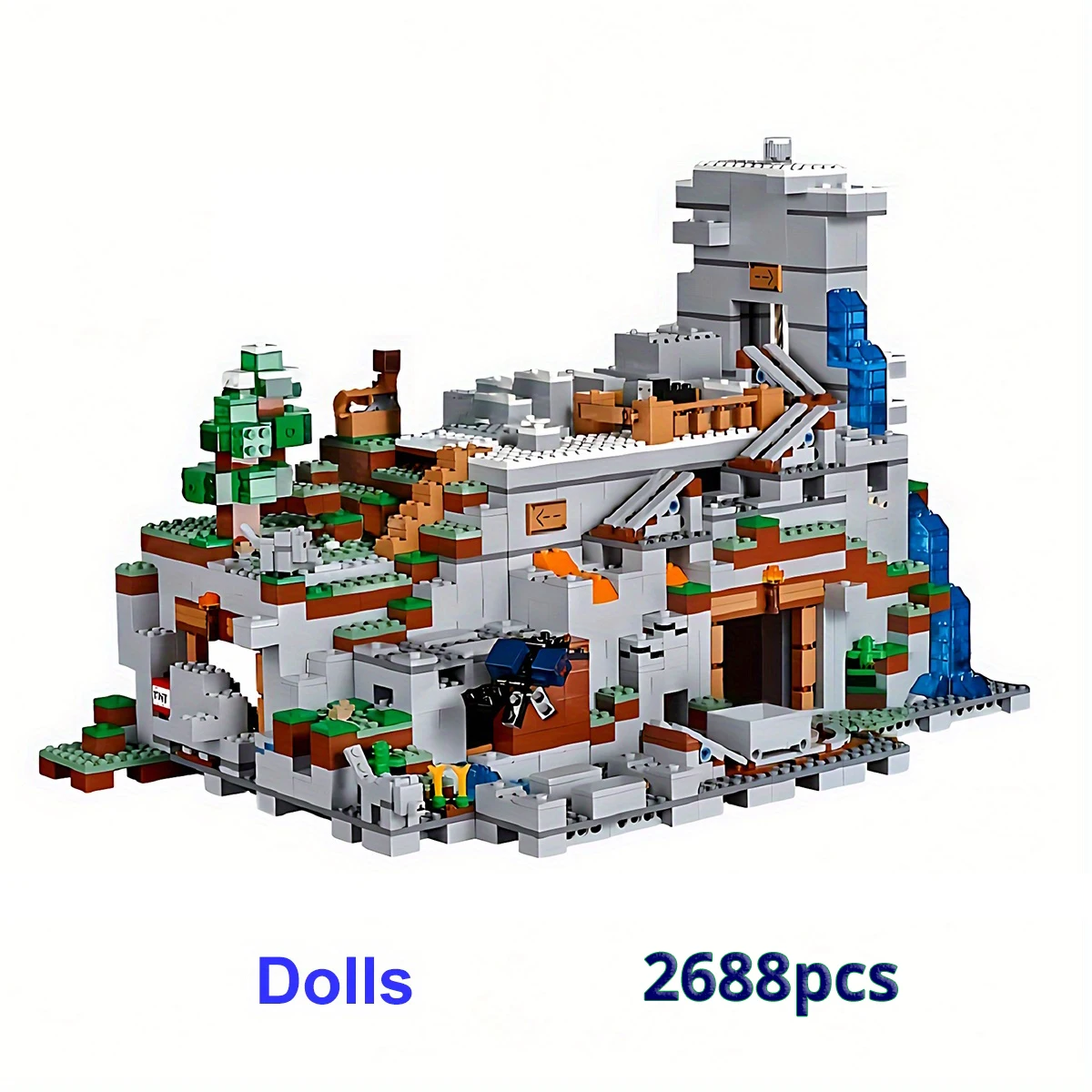 2021 NEUE 2688PCS Set Bausteine Ziegel Große Die Berg Höhle Sets mit Figuren Kits Sammlung Display Montage Kinder spielzeug