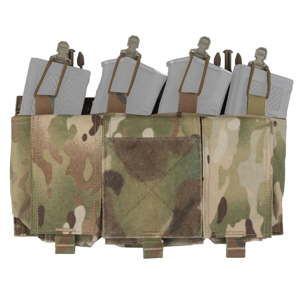 Bolsa extensible para armas para chalecos tácticos Cuádruple calibre 5,56, bolsa de almacenamiento táctica, bolsillos de caza, accesorios