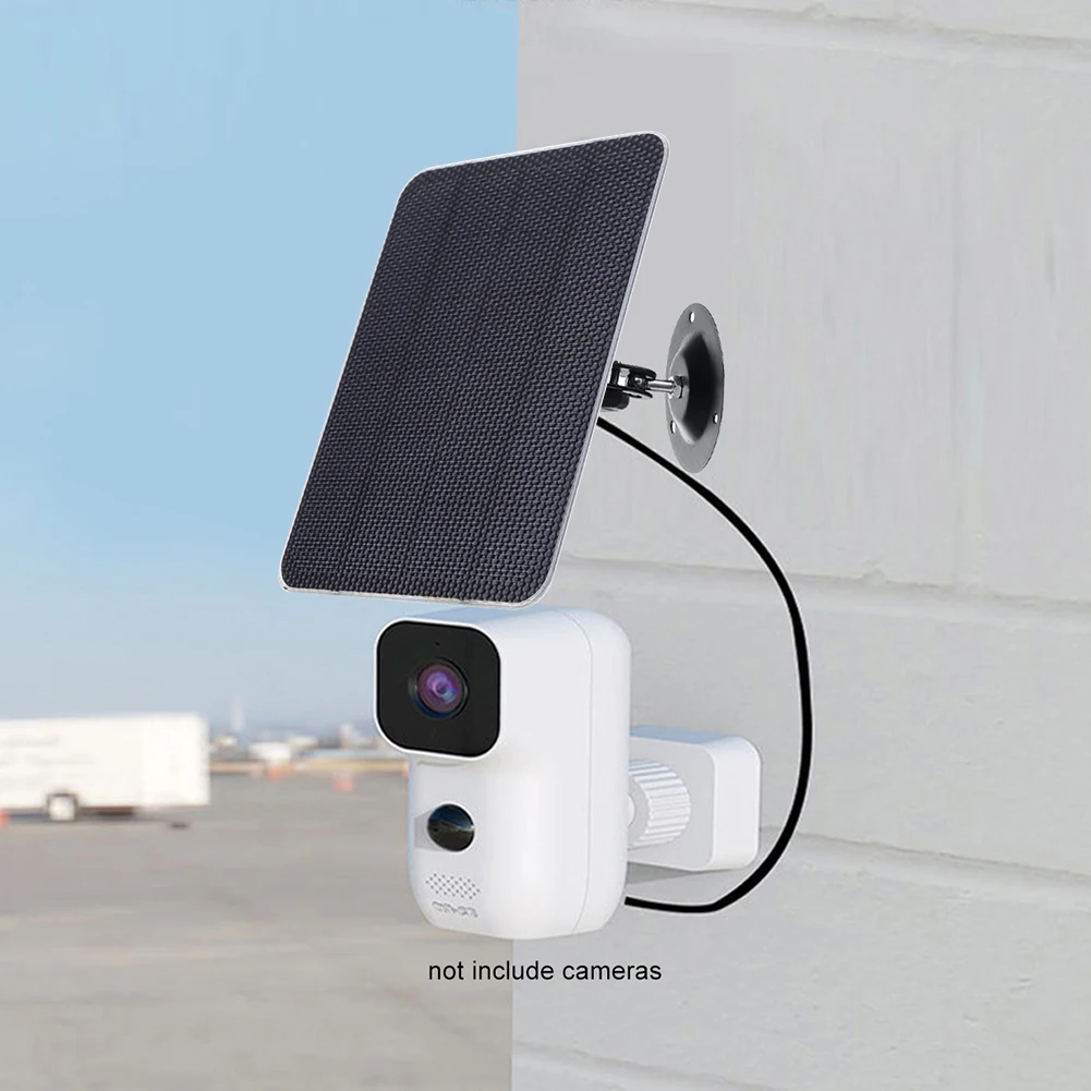 3W 5V Solar Panel 360 Adjustable Bracket Monocrystalline IP Camera Charger USB Wall Mount for Doorbell Courtyard Lights