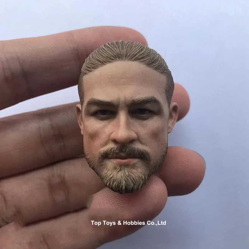 1/6 Scale Male Head Carving Charlie Hunnam PVC Head Sculpt Fit 12