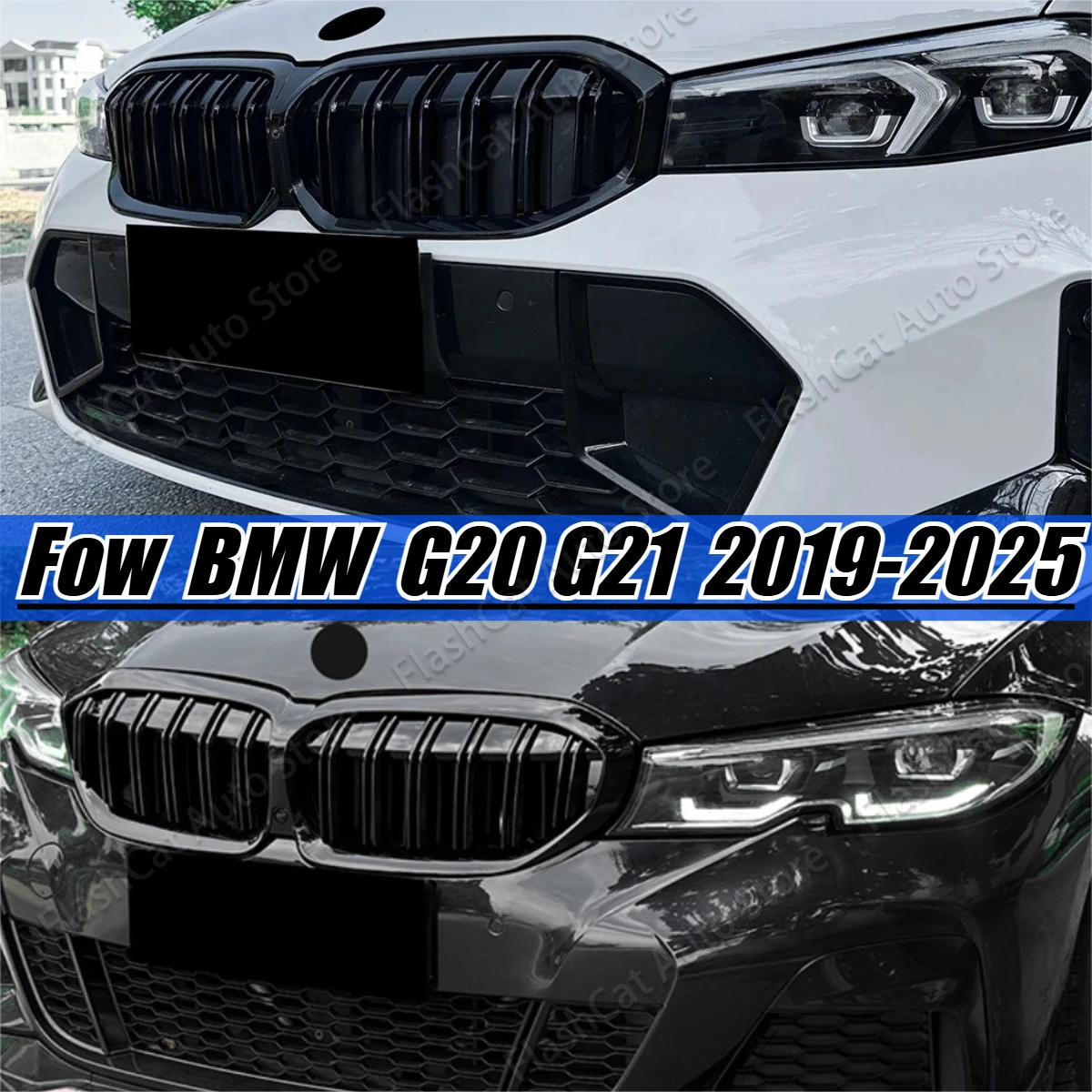 

Front Kidney Grille Body Kits For BMW 3 Series G20 G21 Front Bumper Racing Grill Accessories 320i 325i 330i 2019-2022/2023-2025