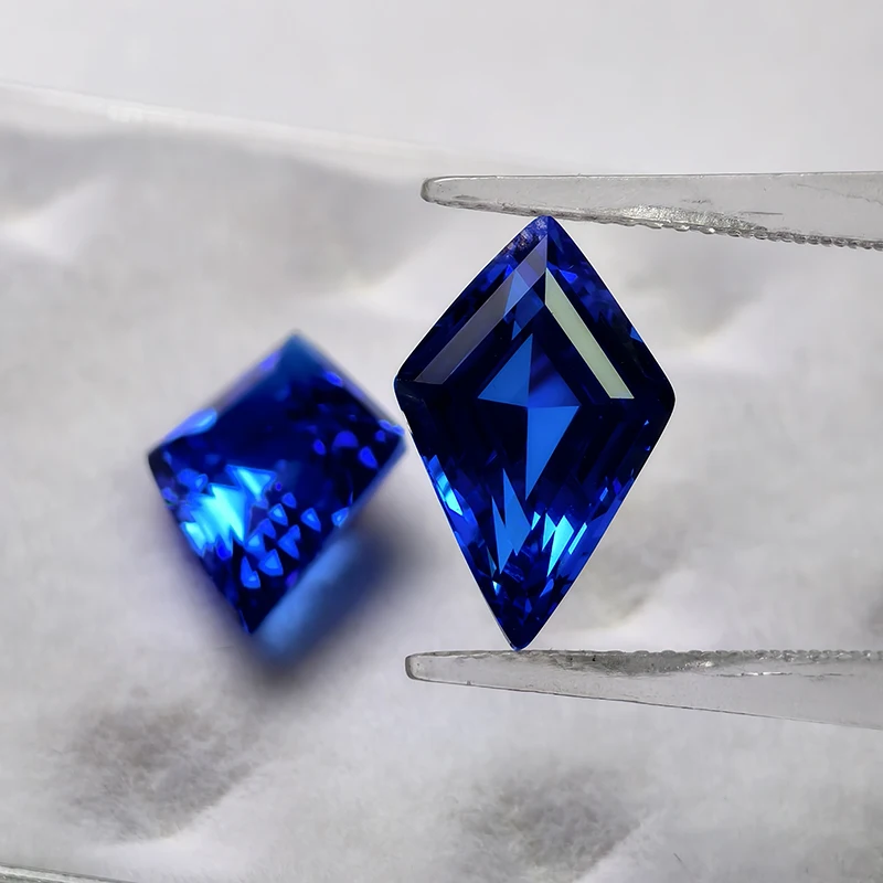 

Lab Grown Gemstone Blue Fairy Loose Gemstones Cobalt Spinel Lab Diamonds Kite Cut 7x10mm/9x14mm Stones for Jewelry Making
