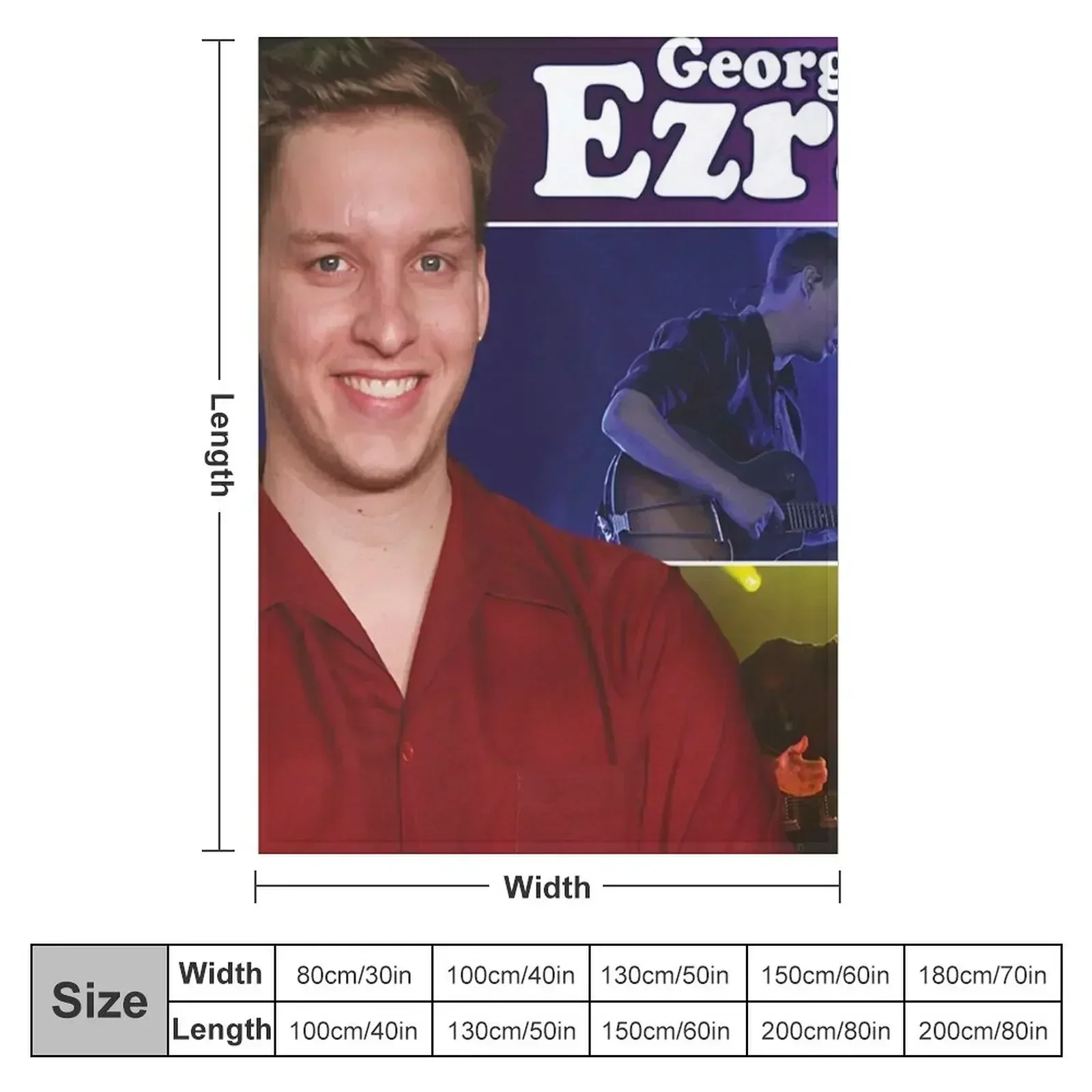 george tour 2021 ezra concert kokbisa Throw Blanket manga Decoratives Flannel Fabric Blankets