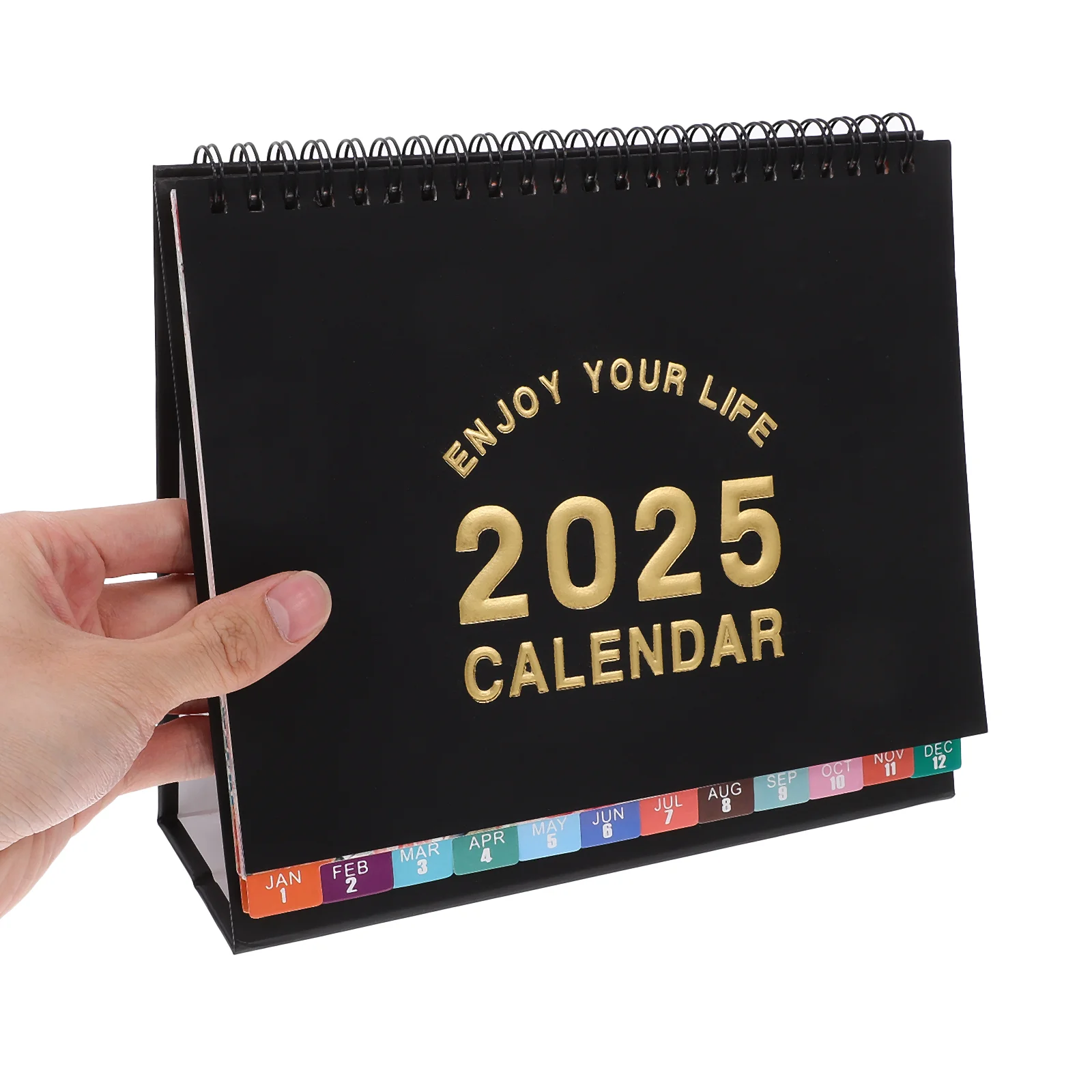 Desk Calendar English Version Stands Birthday Desktop Calendars Small Black Academic Cute