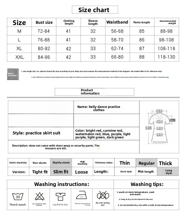 Nouveau Costume d'entraînement de danse du ventre costume de Performance Sexy costume adulte femme