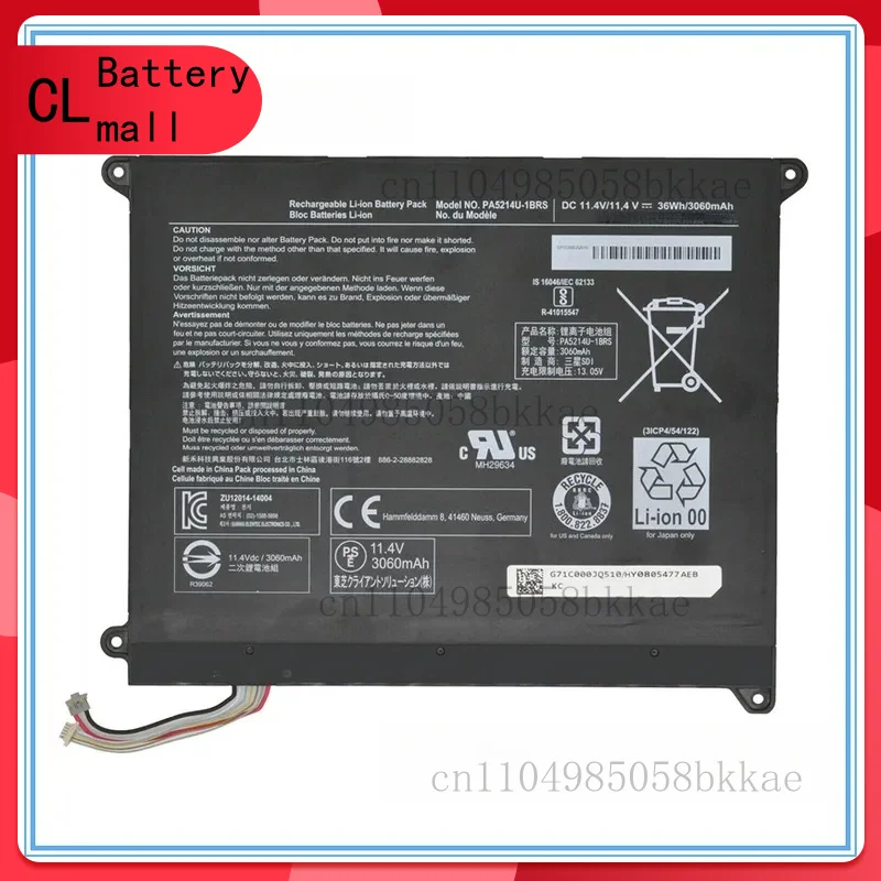 

PA5214U-1BRS PA5214U Laptop Battery For Z20T-B Z20T-C 11.4V 36Wh WT20-B Notebook computer