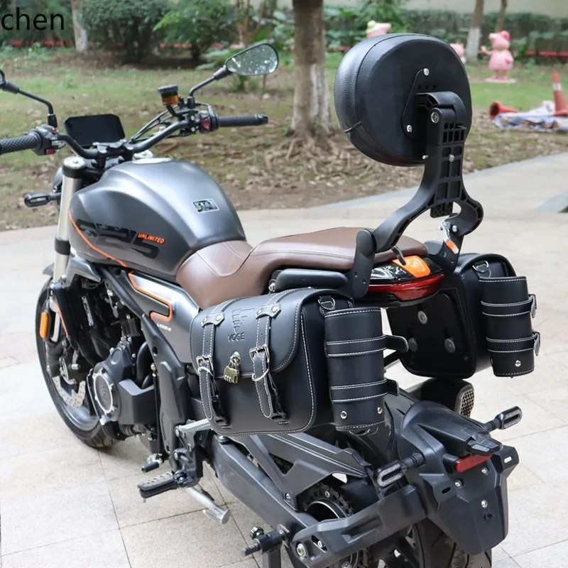 

HXL 525AC folding backrest side bag telescopic backrest side bag motorcycle accessories
