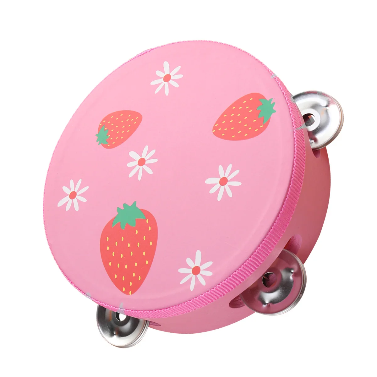 

Hand-painted Tambourine 15cm Kids Musical Toys Wood Drum Percussion Instrument Hand Drums Baby Toys Kids Educational Toy