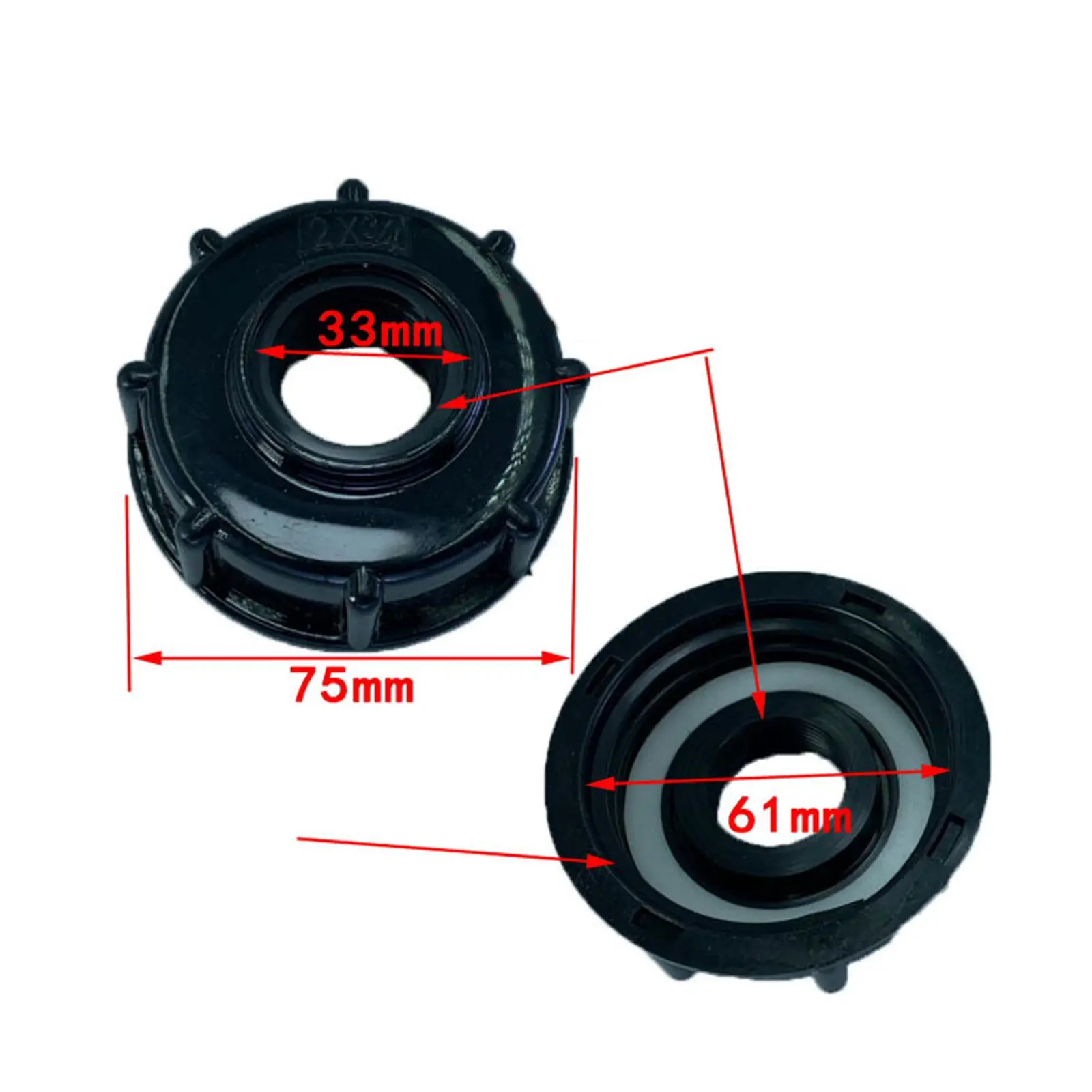 Adapter do IBC, adapter odpływowy, gwint wewnętrzny, adapter węża wodnego, korek odpływowy do węża ogrodowego, złączka do adaptera IBC, części zamienne.
