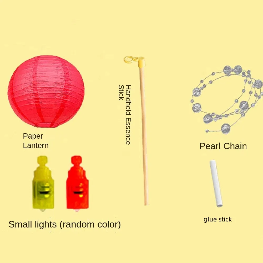 

Fish-Shaped Mid-Autumn Festival Fish Lantern Material Package Handmade Handheld Fish Lantern Good Luck with Led Light