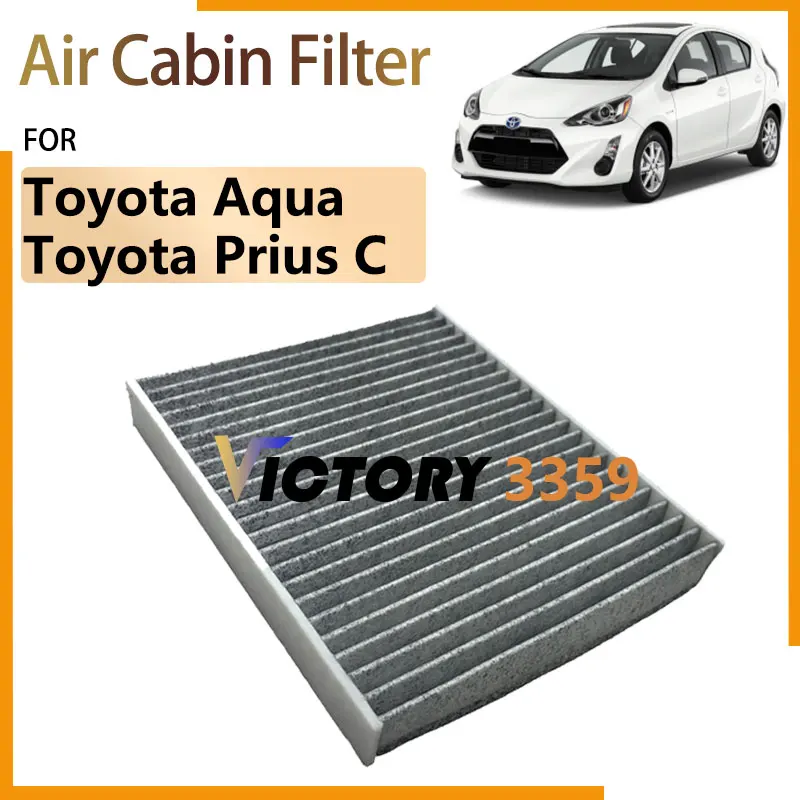 

Воздушный салонный фильтр для Toyota Prius C 2011-2021 для Toyota Aqua 2016, аксессуары для очистки кондиционера 87139-28010 88880-20090