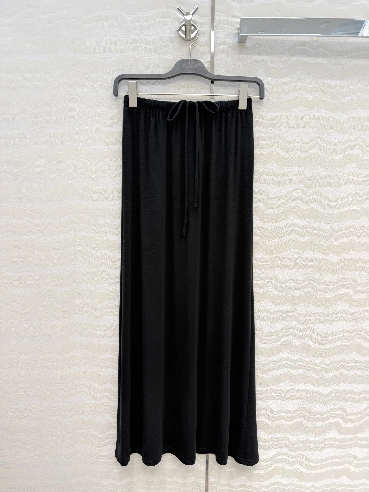 Women Wool Long Midi Skirt, Elastic Waist, Classic Versatile Sweet & Cool Style, 2026 New Arrival