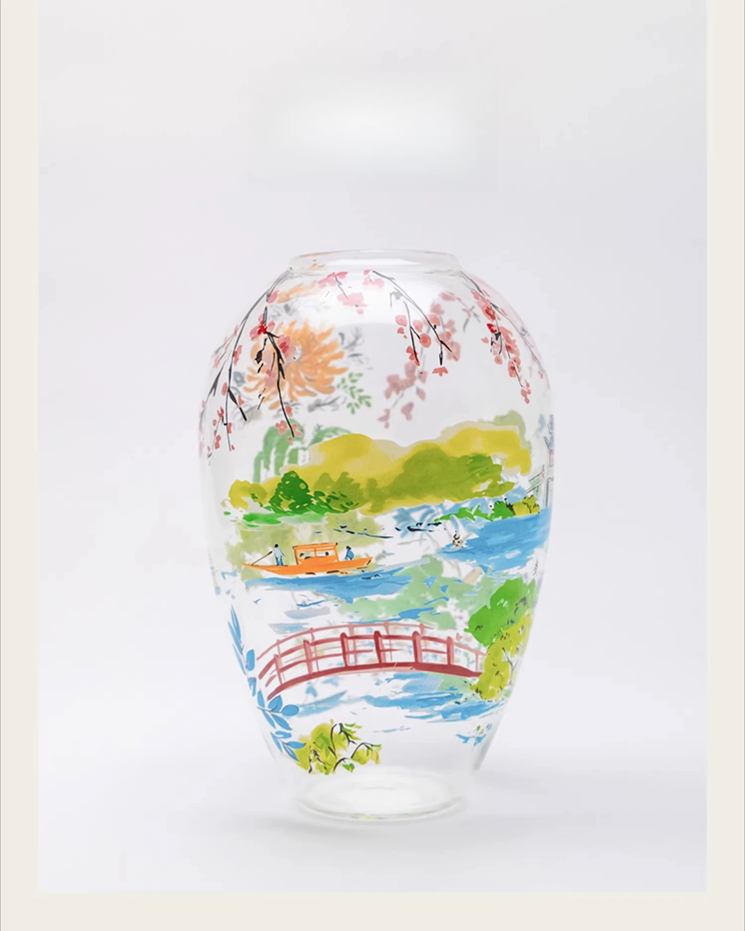 Vase collection glazed ornament living room new Chinese style