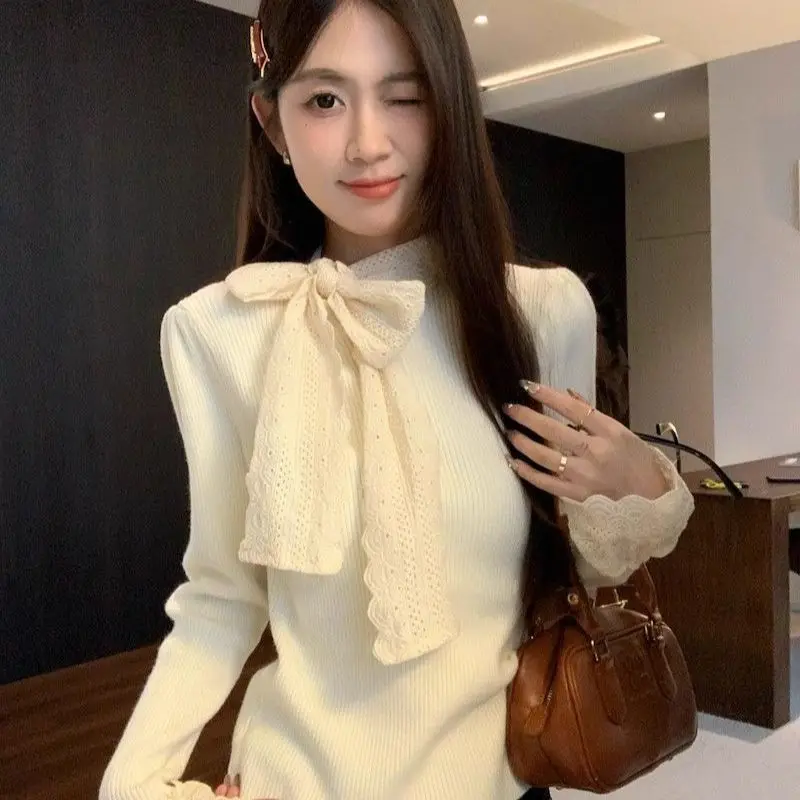 Swetry Bluzy Pulowery Damskie Golfy Mankiety Postarzany Wygląd Koncert Festiwal Codzienne Alternatywny Rock Punk Grunge Y2K Krój